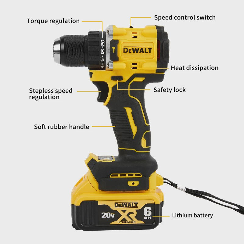 DeWalt DCD805 20V Brushless Accuboormachine - Krachtig & Compact