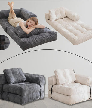 Multifunctionele Opvouwbare Sofa Bed Stoel - Comfortabel Lounge Bed voor Woonkamer & Slaapkamer