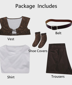 Shrek Cosplay Kostuum Heren - Compleet Halloween Outfit met Shirt, Vest, Broek & Accessoires