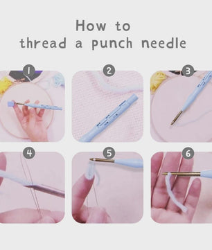 DIY Punch Needle Kit voor Beginners - Schattig Dier & Giraffe Borduurset met Borduurring