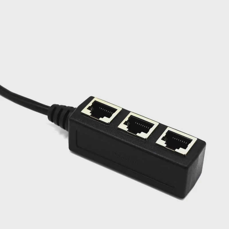 RJ45 Netwerk Splitter Adapter - 1 Male naar 2/3 Female Ethernet Poorten