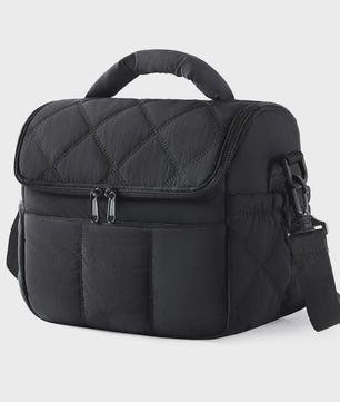 Stijlvolle Nylon Lunchtas - Draagbare Geïsoleerde Lunchbox voor Dames | Houd uw Maaltijd Vers