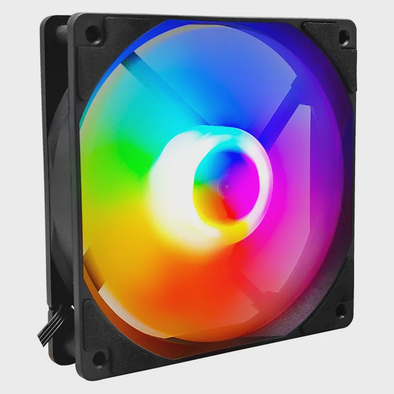 Manmu 120mm Rainbow RGB PC Ventilator - Hoge Koelprestaties voor Gaming PC's