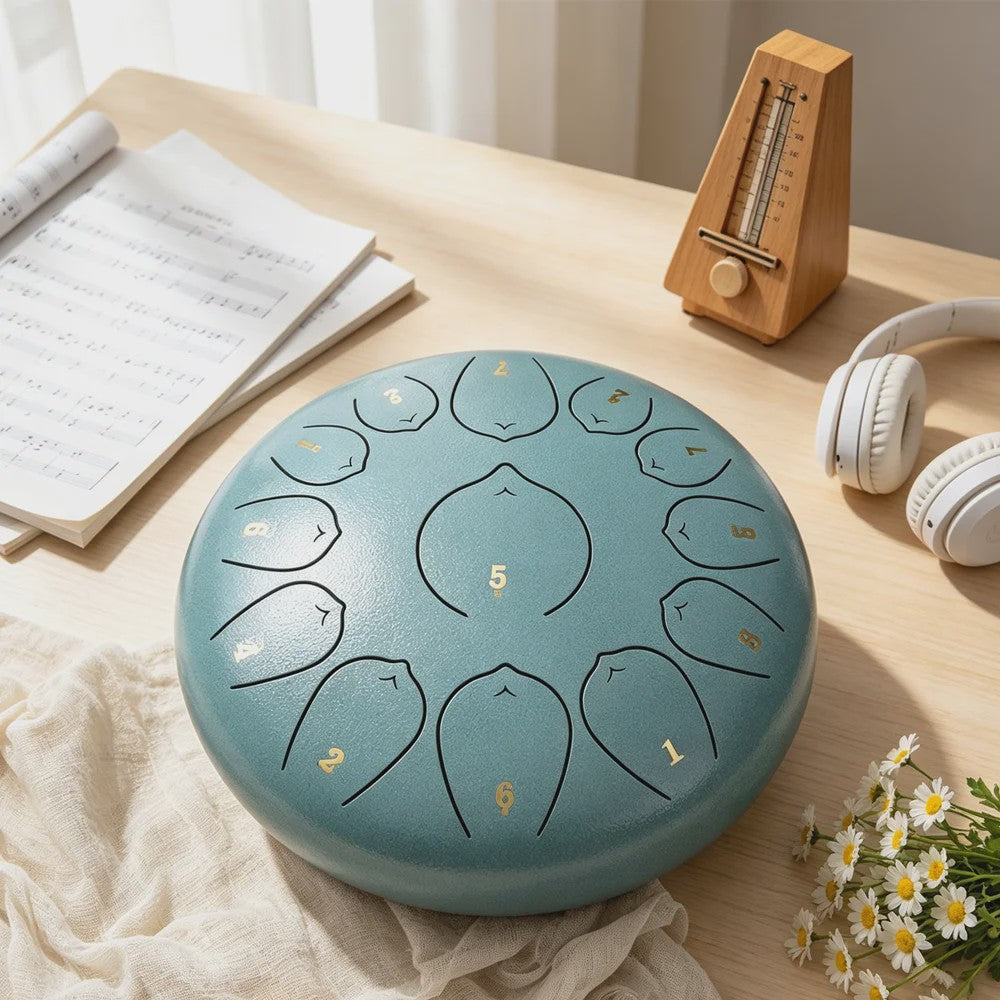 Professionele Steel Tongue Drum 13 Noten - Muziekinstrument voor Ontspanning en Yoga