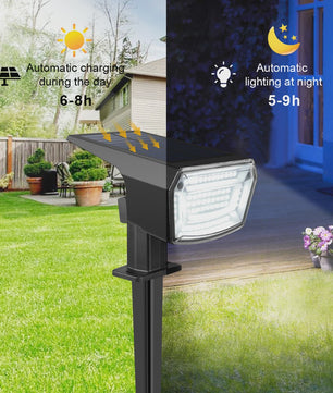 59 LED Solar Spotlight - Waterdichte Tuinlamp met Grondpin & Automatische Verlichting