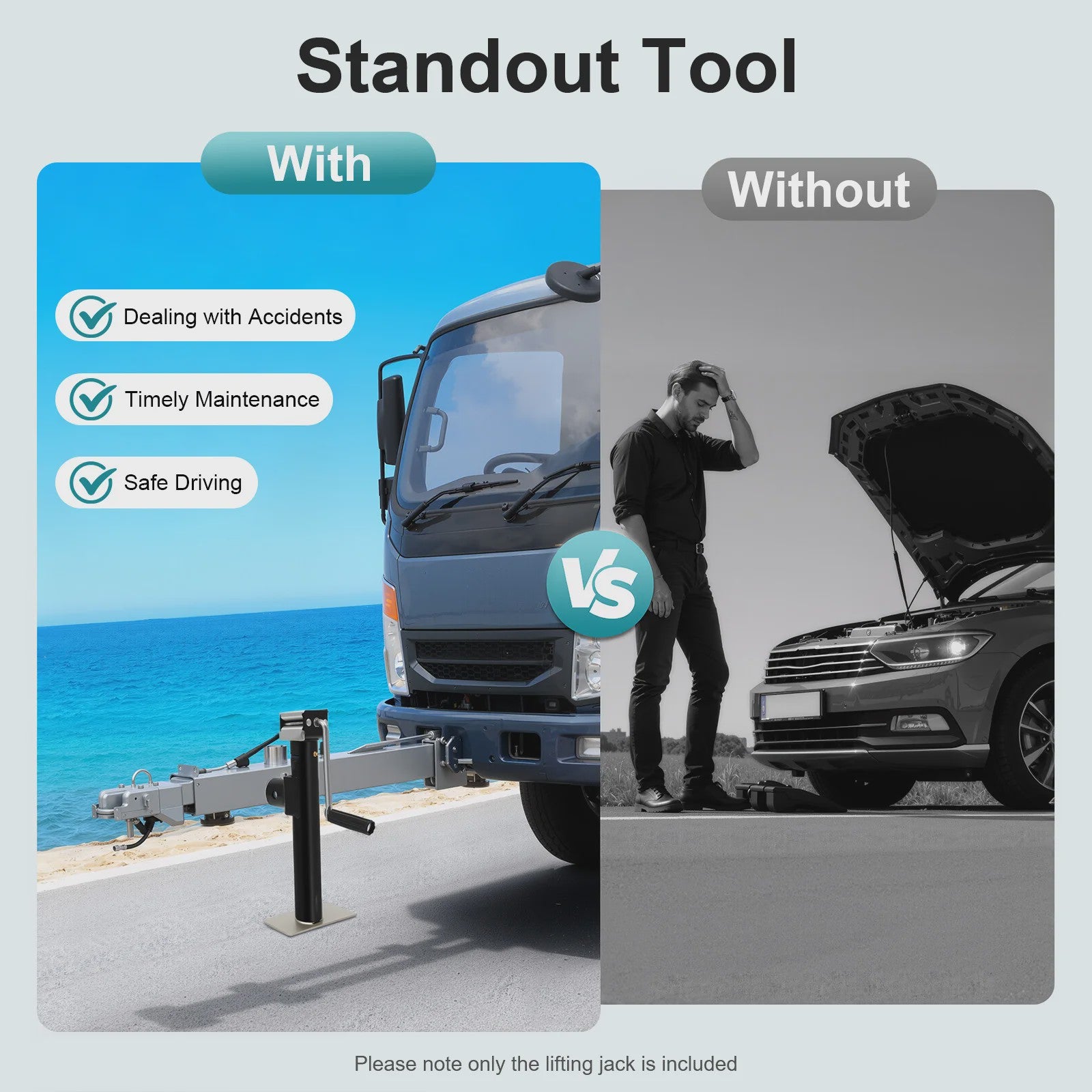 Robuuste Handlier Krik - 450kg Hefcapaciteit, 26cm Hefhoogte voor Auto-onderhoud