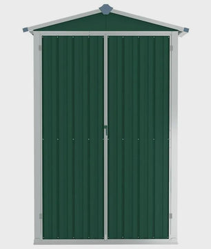 Groene Tuinkast van Verzinkt Staal - 116x45x175 cm - Robuuste Opbergkast voor Buiten