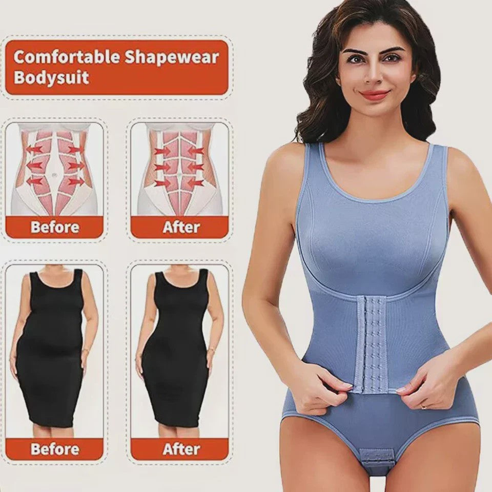 Dames Bodysuit Shapewear met Rits en Buikcontrole - Taille Trainer & Slankmakend Korset