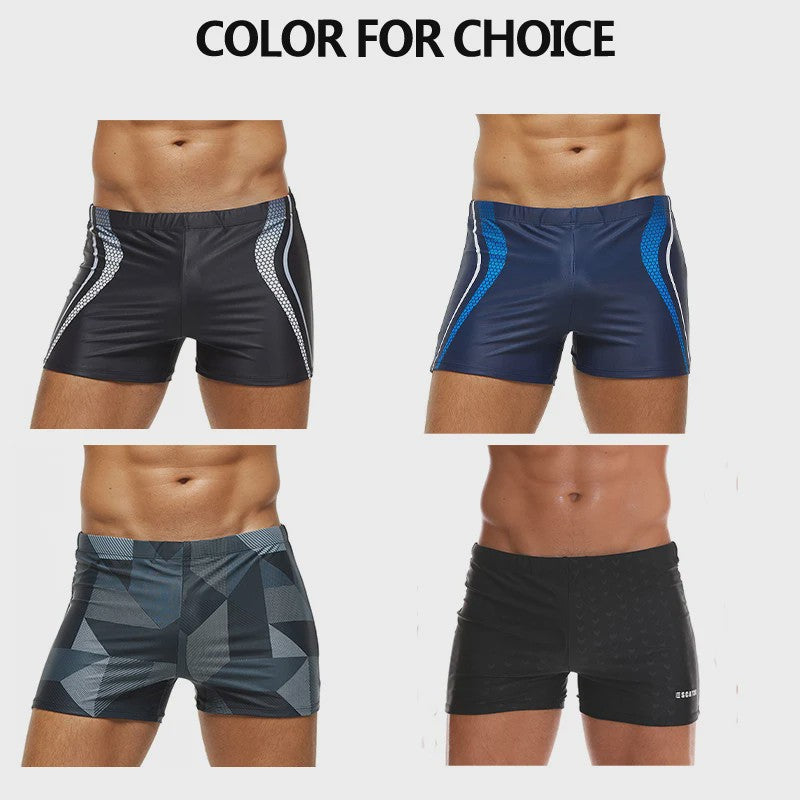 ES CATCH Heren Zwembroek - Plus Size, Elastisch & Bedrukt met Uitneembare Pad