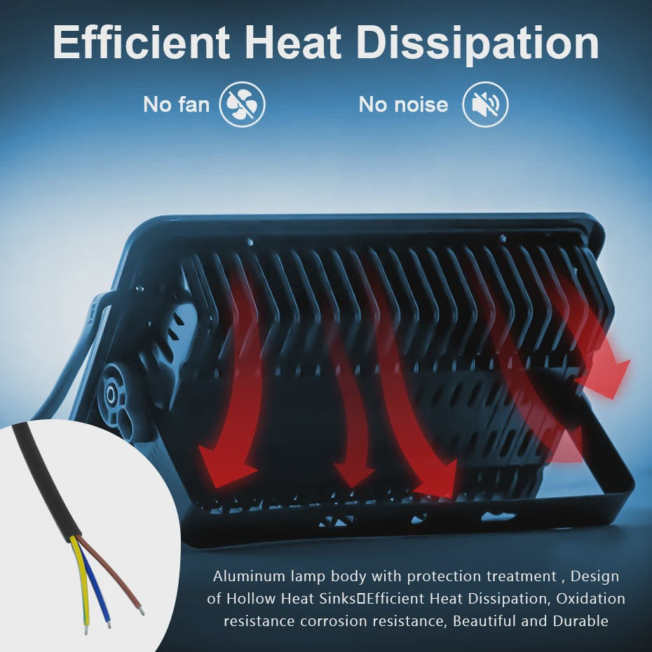 RGB LED Buitenlamp Floodlight 50W/100W/200W - Waterdicht IP66 - Tuin & Straatverlichting