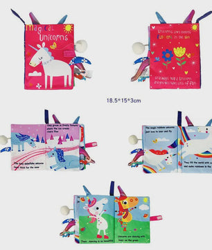 Interactief Stoffen Babyboek met Geluid & Sensopatische Elementen (0-36 Maanden)