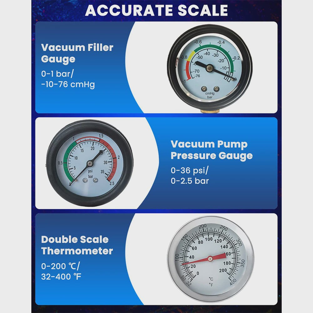 Professionele Koelsysteem Druk & Vacuüm Tester Kit - Lekdetector Auto Radiator