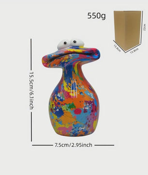 Karakteristieke Kikker Resin Figuur - Vrolijke Decoratie voor Huis, Kerst & Halloween
