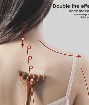 Gezichtsborstel & Houten Meridian Massage Kam: Lymfatische Drainage & Kaaklijn Sculpting