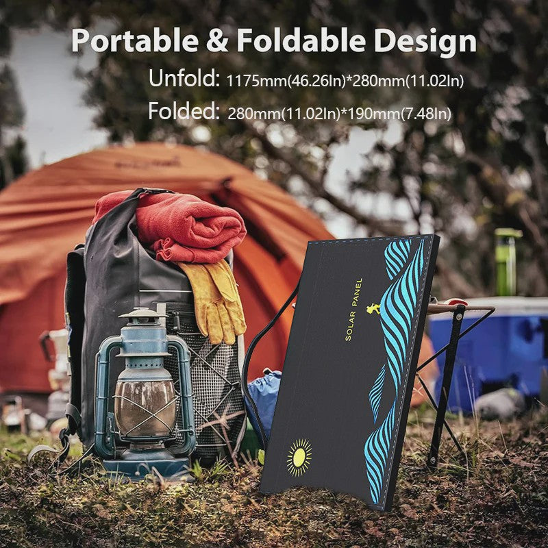 1000W Opvouwbaar Zonnepaneel met USB+DC Output - Draagbare Oplader voor Buiten