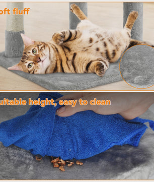 Luxe Kattenboom met Krabpalen, Huisje en Speeltjes - Multi-Level Kattenhuis