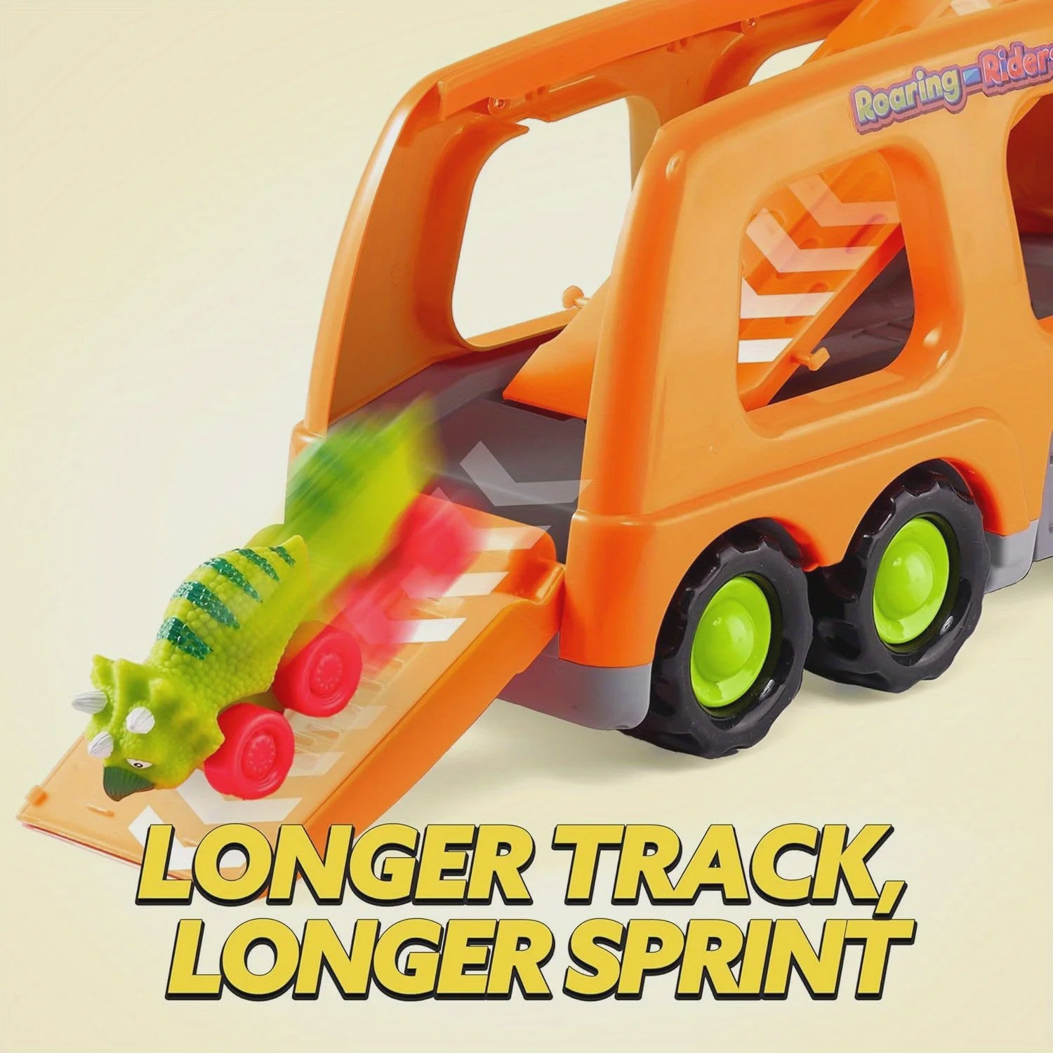 Dinosaurussen Vrachtwagen met 6 Mini Auto's - Licht & Geluid - Speelgoed voor Kinderen