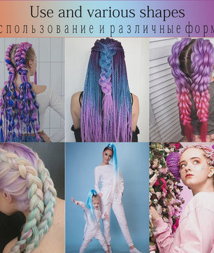 24 Inch Jumbo Braids Haarverlenging - Synthetisch Vlechtkapsel met Ombre Kleuren