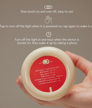 Sfeervolle Mini LED Tafellamp - Oplaadbaar via USB - Sfeerverlichting voor Slaapkamer & Bureau