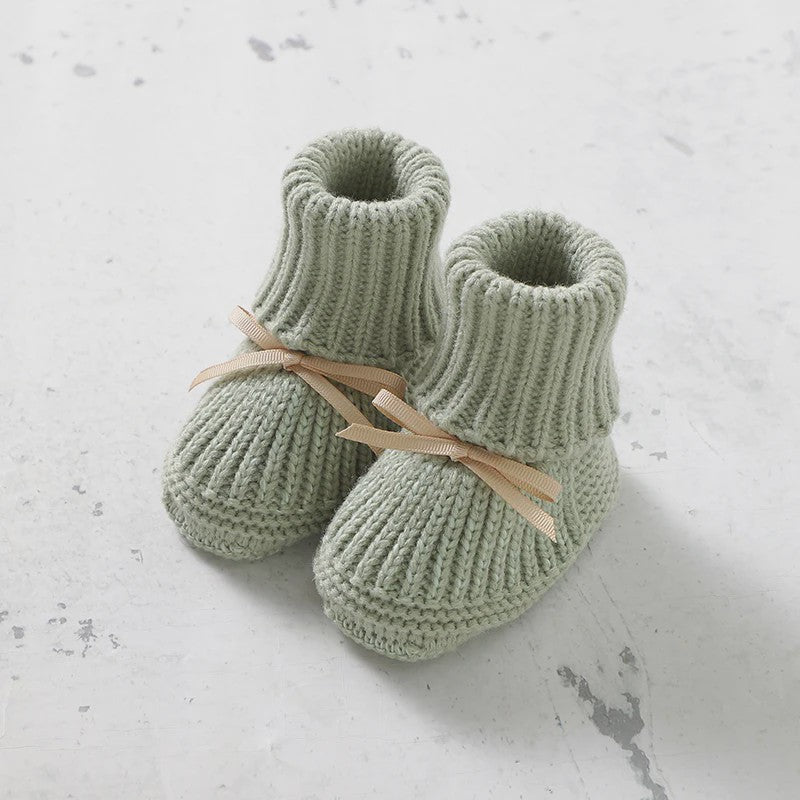 Babyschoentjes Gebreid - Zachte Toddler Schoentjes met Strik - 0-18 Maanden