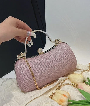 Glitter Avondtasje met Diamant Effect - Chique Clutch & Schoudertas