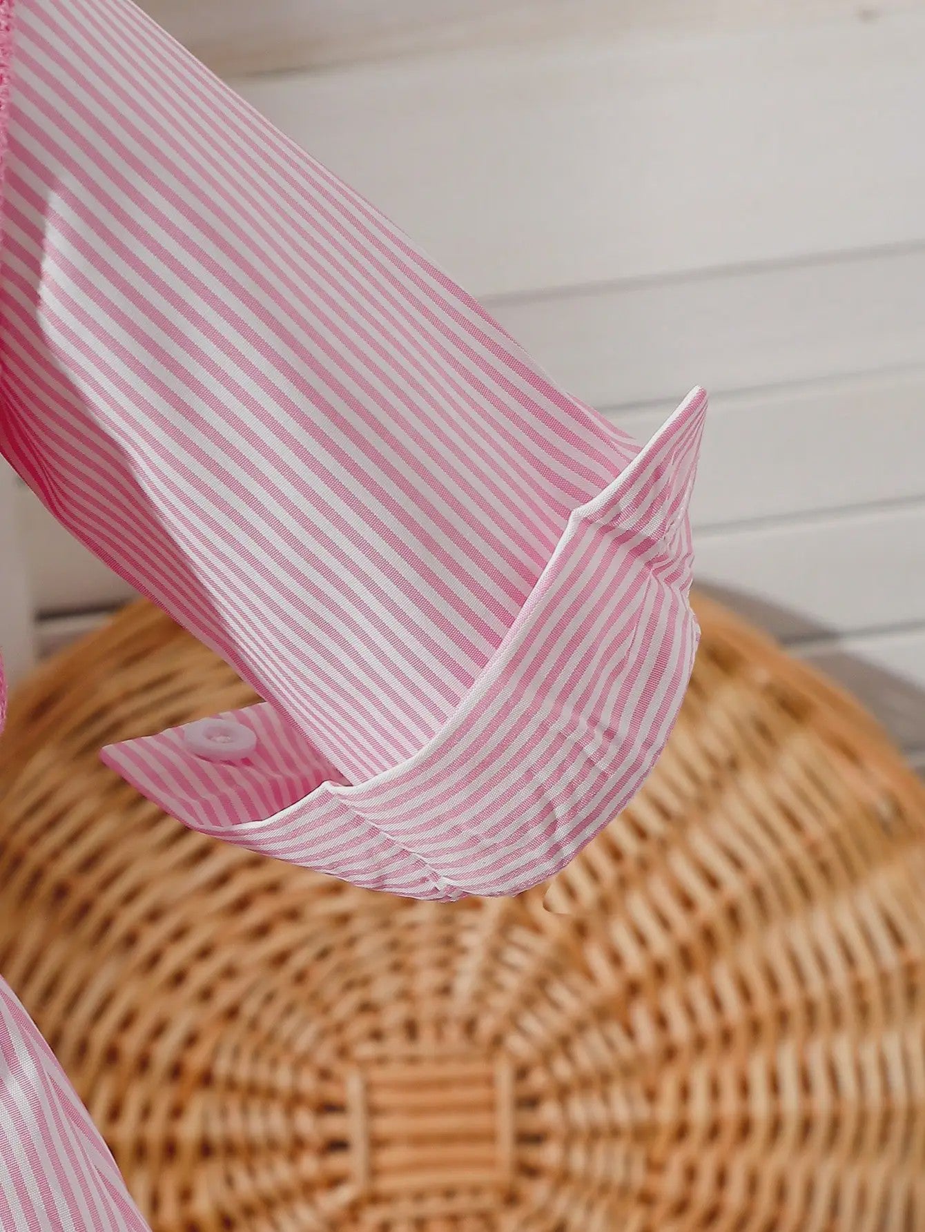 Baby Meisjes Jurk met Geborduurd Vest en Gestreept Shirt - Lente/Zomer Outfit