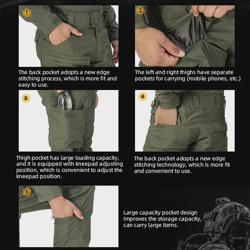 IDOGEAR G4 Tactisch Uniform Shirt & Broek met Kniebeschermers - Heren BDU Trainingskleding