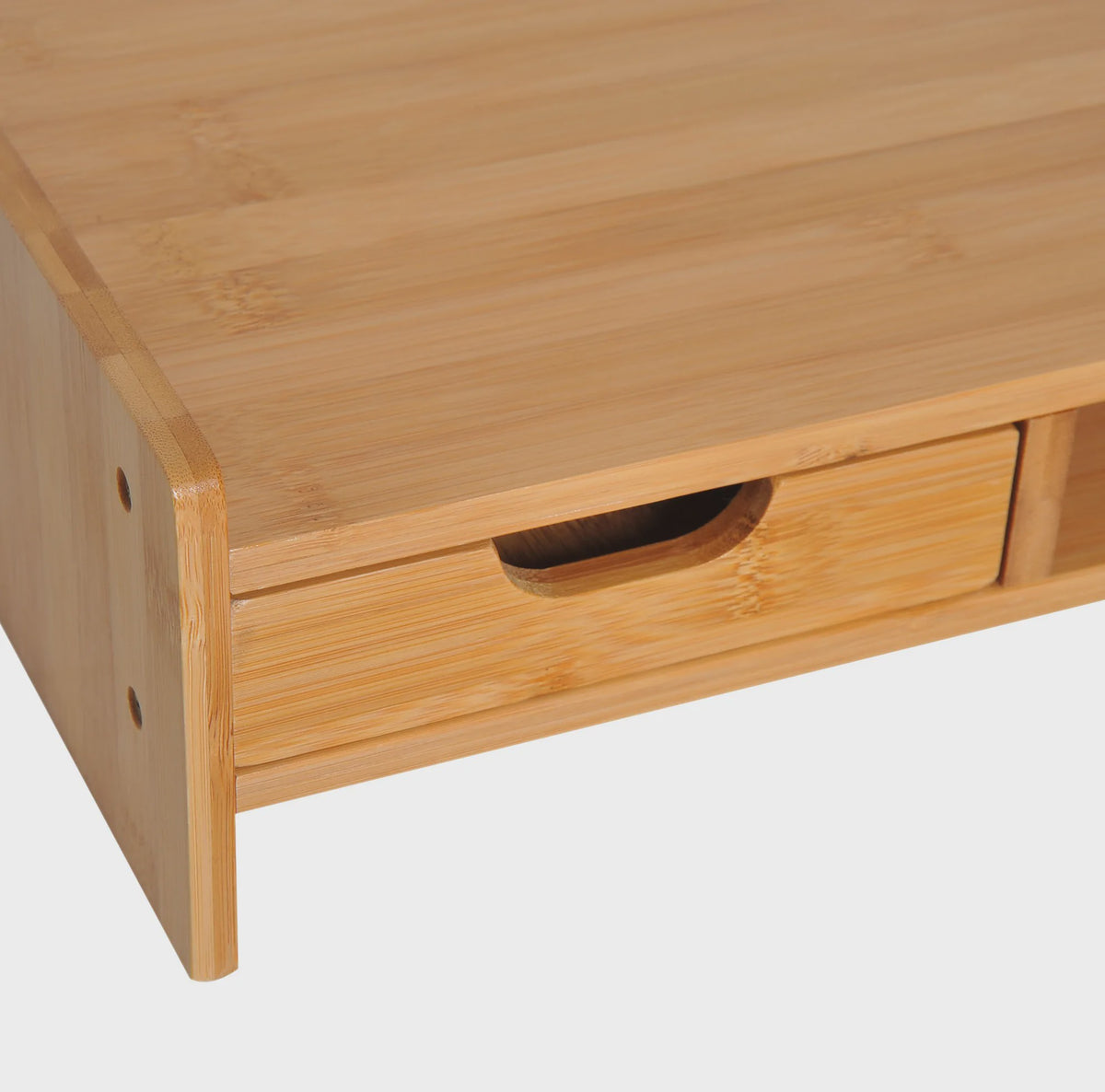 Bamboe Monitorstandaard met Lade en Opbergvak - 49x25.5x11.5 cm