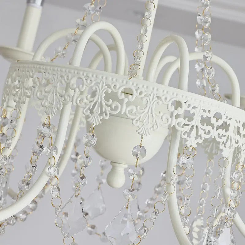 Moderne Kristallen Kroonluchter met 6 Lichtpunten - Stijlvolle Woonkamer & Slaapkamer Verlichting