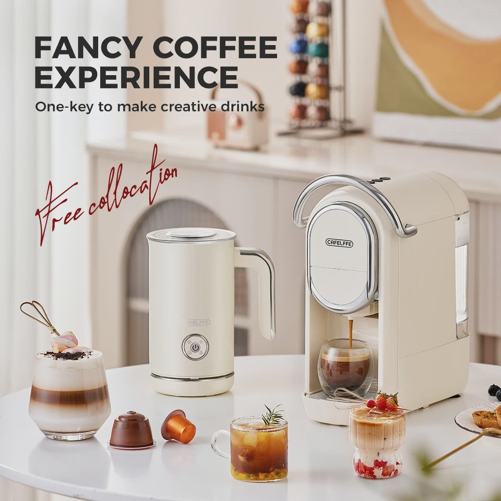Cafelffe 4-in-1 Elektrische Melkopschuimer & Chocolademaker - Warm & Koud