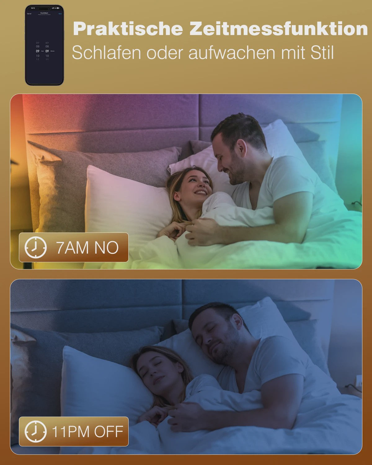 Slimme Plafondlamp LED RGB 24W Dimbare Rond Zwart 30cm met Afstandsbediening & App Bediening