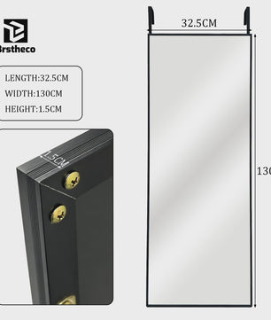Grote Staande Spiegel 160x48cm - Volledige Lengte Spiegel met Aluminium Frame & HD Glas