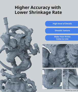 Anycubic ABS-Like Resin 3.0 - Hoge Nauwkeurigheid, Sterk & Lage Krimp voor 3D Printers