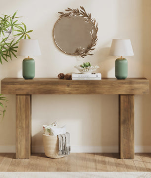 Tribesigns 160 cm Smalle Console Tafel - Moderne Banktafel voor Hal, Entree, Woonkamer, Slaapkamer, Kantoor