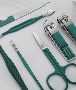 Luxe 7-delige Manicure & Pedicure Set - Draagbare Nagelknipper Kit voor Persoonlijke Verzorging