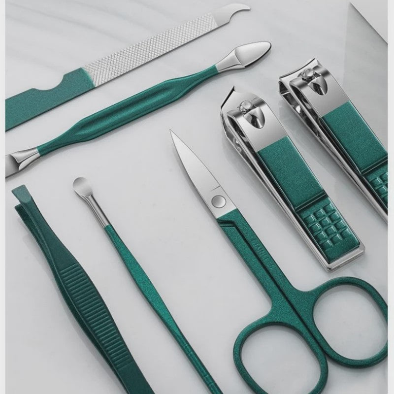 Luxe 7-delige Manicure & Pedicure Set - Draagbare Nagelknipper Kit voor Persoonlijke Verzorging