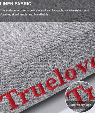 Truelove Luxe Hondenkussen met Kussen en Traagschuim - Wasbaar & Duurzaam Linnen
