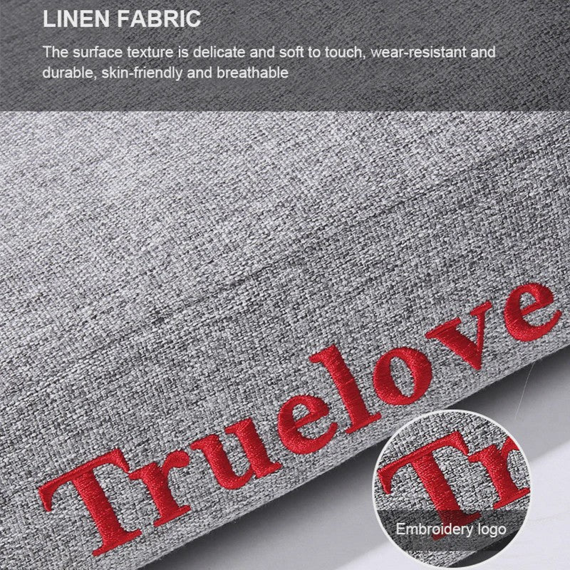 Truelove Luxe Hondenkussen met Kussen en Traagschuim - Wasbaar & Duurzaam Linnen