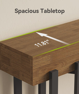 Stijlvolle Eiken Console Tafel (63 inch) - Perfect voor Hal, Woonkamer of Achter de Bank