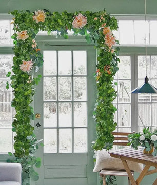 Kunstmatige Klimop Slier met Esdoornbladeren - Decoratieve Slang voor Feest & Huis