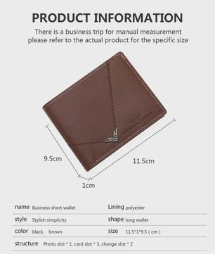 Slanke Heren Portemonnee: RFID-blokkerend, Minimalistisch Creditcardhouder & Geldclip