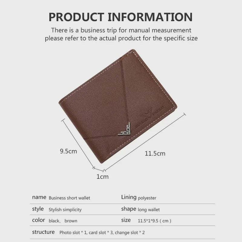 Slanke Heren Portemonnee: RFID-blokkerend, Minimalistisch Creditcardhouder & Geldclip