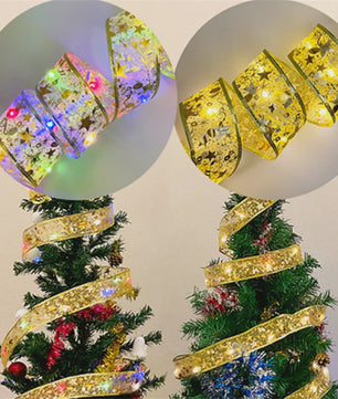Kerstlint met LED Verlichting - Batterijgevoed - Decoratie voor Kerstboom & Feestdagen