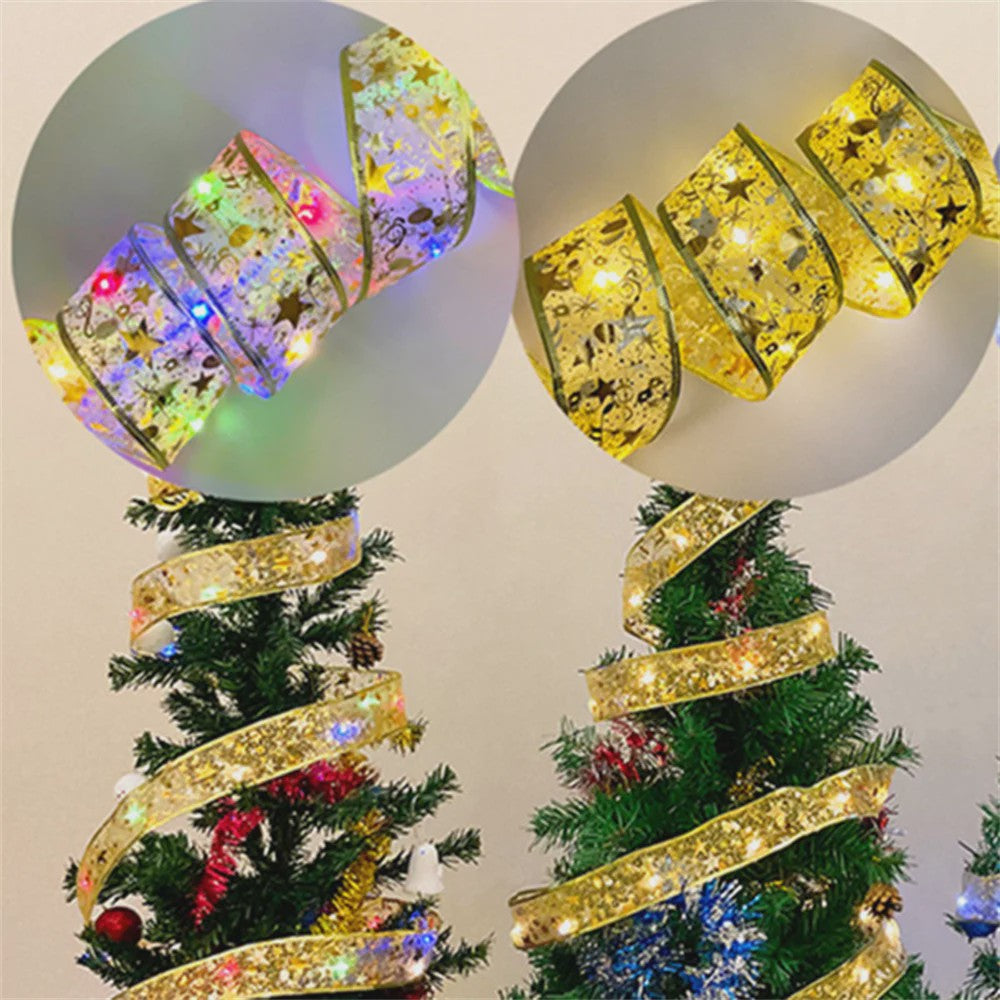 Kerstlint met LED Verlichting - Batterijgevoed - Decoratie voor Kerstboom & Feestdagen