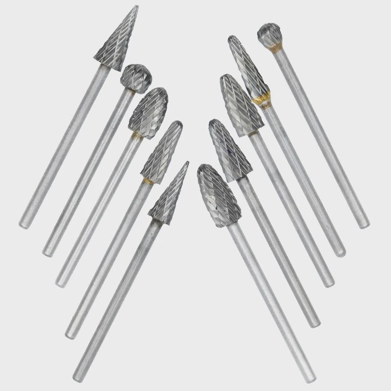 10-delige Set Tandheelkundige Carbide Frezen - Universeel Slijpen, Polijsten & Verwijderen