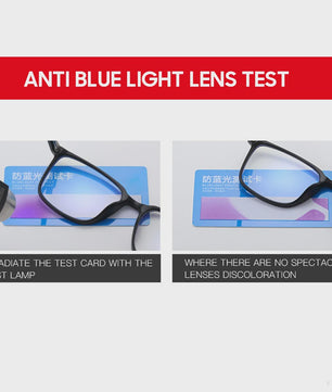 VIVIBEE Klassieke Blauw Licht Blokkerende Bril voor Heren - TR90 Frame, Anti-Ray, Computer & Gaming