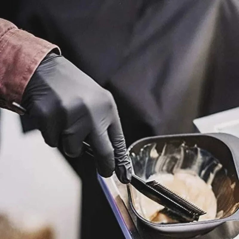 Zwarte Nitril Handschoenen (50/20 Stuks) - Latexvrij, Waterdicht & Duurzaam voor Keuken, Salon & Thuis