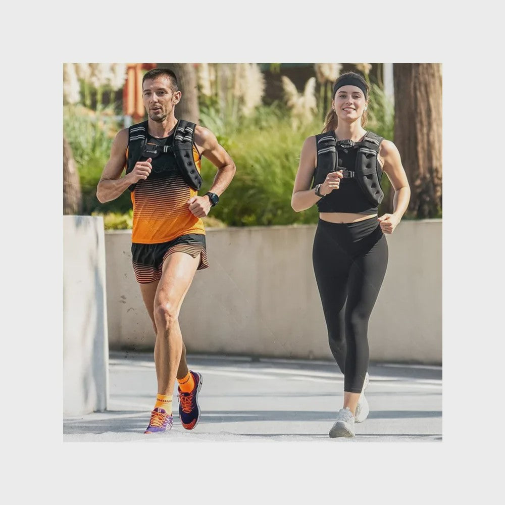 Verzwaarde Vest 5.4kg (12 Lbs) - Verstelbaar & Ademend voor Fitness, Yoga, Jogging