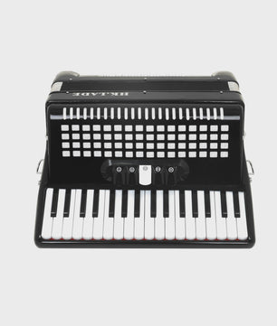 HK LADE Professionele Bayan Accordeon - Zwart, 34 Toetsen, 60/72 Bass, 5 Stemmig