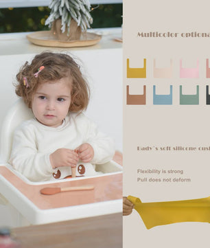 Zachte Siliconen Placemat voor Kinderstoel - Waterdicht & Makkelijk Schoon te Maken